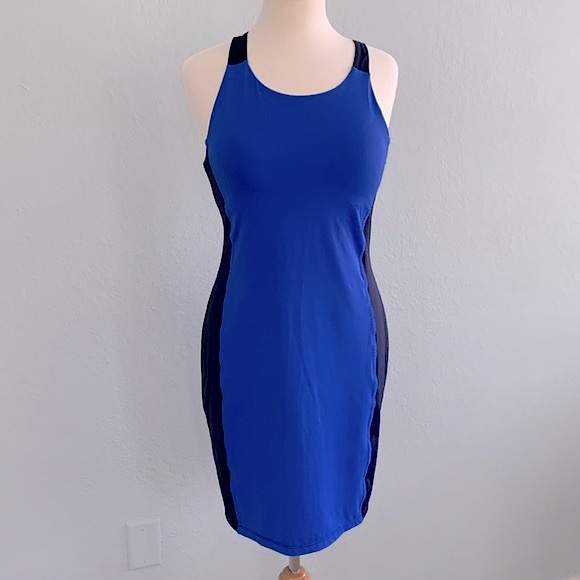 Athleta Caspian Colorblock Racerback Swim Dress - Picture 3 of 13